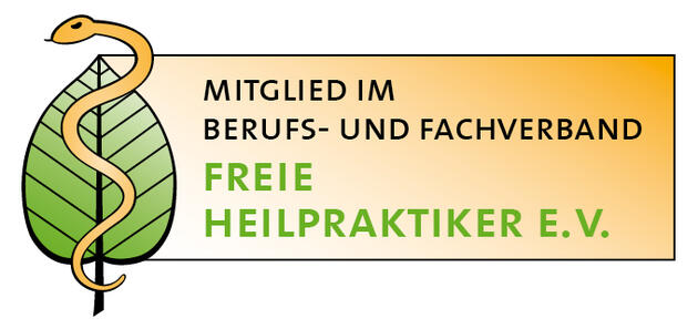 Logo des Freie Heilpraktiker e.V. Logo des Vereins Freie Heilpraktiker*innen